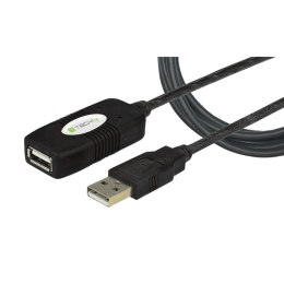 Techly IUSB-REP10TY kabel USB 10 m USB 2.0 USB A Czarny Techly