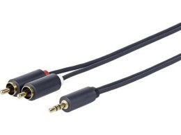 Vivolink PROMJRCA0.5 kabel audio 0,5 m 3.5mm 2 x RCA Czarny Vivolink