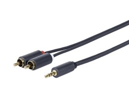 Vivolink PROMJRCA1.5 kabel audio 1,5 m 3.5mm 2 x RCA Czarny Vivolink