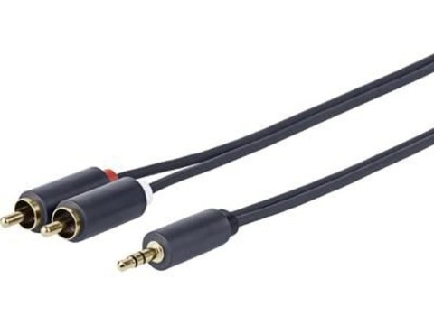 Vivolink PROMJRCA5 kabel audio 5 m 3.5mm 2 x RCA Czarny Vivolink