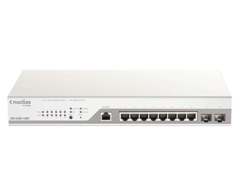 D-Link DBS-2000-10MP/E łącza sieciowe Zarządzany L2 Gigabit Ethernet (10/100/1000) Obsługa PoE Szary D-Link