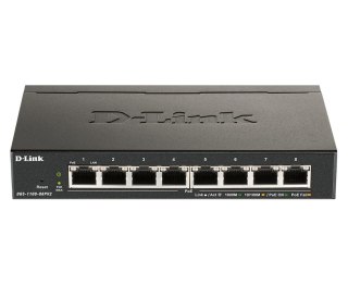 D-Link DGS-1100-08PV2 łącza sieciowe Zarządzany L2/L3 Gigabit Ethernet (10/100/1000) Obsługa PoE Czarny D-Link