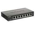 D-Link DGS-1100-08PV2 łącza sieciowe Zarządzany L2/L3 Gigabit Ethernet (10/100/1000) Obsługa PoE Czarny D-Link