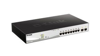 D-Link DGS-1210-10MP łącza sieciowe Zarządzany L2/L3 Gigabit Ethernet (10/100/1000) Obsługa PoE Czarny D-Link