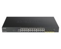 D-Link DGS-1250-28XMP łącza sieciowe Zarządzany L3 Gigabit Ethernet (10/100/1000) Obsługa PoE Czarny D-Link