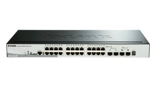 D-Link DGS-1510-28P łącza sieciowe Zarządzany L3 Gigabit Ethernet (10/100/1000) Obsługa PoE Czarny D-Link