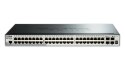 D-Link DGS-1510-52X łącza sieciowe Zarządzany L3 Gigabit Ethernet (10/100/1000) 1U Czarny D-Link