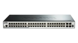 D-Link DGS-1510-52X łącza sieciowe Zarządzany L3 Gigabit Ethernet (10/100/1000) 1U Czarny D-Link