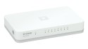 D-Link GO-SW-8G/E łącza sieciowe Nie zarządzany Gigabit Ethernet (10/100/1000) Biały D-Link