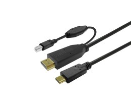 Vivolink PROUSBCHDMIUSBB10 kabel USB 10 m USB 3.2 Gen 1 (3.1 Gen 1) USB C Czarny Vivolink