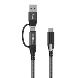 Vivolink PROUSBCMM1.5ADP kabel USB 1,5 m USB 3.2 Gen 2 (3.1 Gen 2) USB C Czarny Vivolink