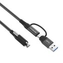 Vivolink PROUSBCMM1.5ADP kabel USB 1,5 m USB 3.2 Gen 2 (3.1 Gen 2) USB C Czarny Vivolink