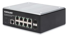 Intellinet 508278 łącza sieciowe Zarządzany L2+/L3 Gigabit Ethernet (10/100/1000) Obsługa PoE Czarny Intellinet