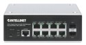 Intellinet 508278 łącza sieciowe Zarządzany L2+/L3 Gigabit Ethernet (10/100/1000) Obsługa PoE Czarny Intellinet