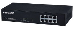 Intellinet 560764 łącza sieciowe Fast Ethernet (10/100) Obsługa PoE Czarny Intellinet