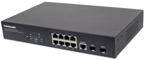 Intellinet 561167 łącza sieciowe Zarządzany Gigabit Ethernet (10/100/1000) Obsługa PoE Czarny Intellinet