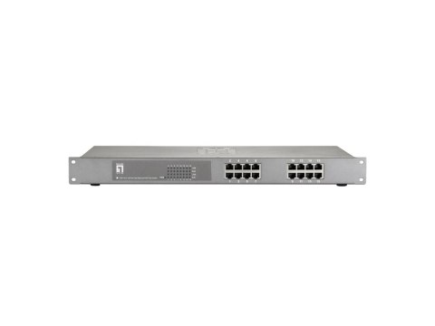 LevelOne FEP-1612W150 łącza sieciowe Fast Ethernet (10/100) Obsługa PoE Szary LevelOne