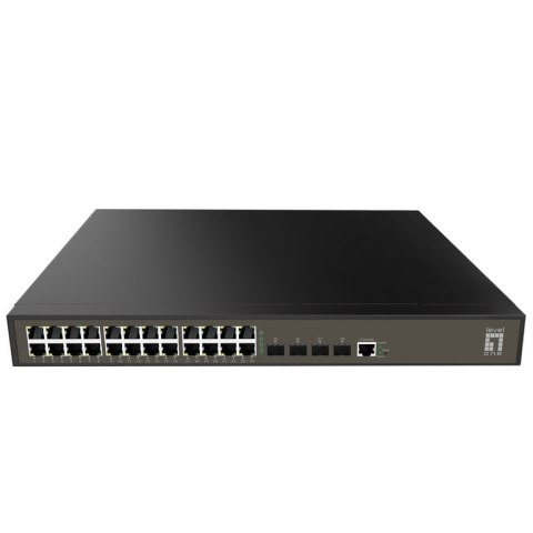 LevelOne GEL-2871 łącza sieciowe Zarządzany L2+ Gigabit Ethernet (10/100/1000) 1U Czarny LevelOne