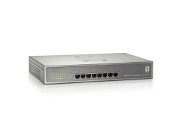 LevelOne GEP-0821 łącza sieciowe Gigabit Ethernet (10/100/1000) Obsługa PoE Szary LevelOne