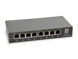 LevelOne GEP-0823 łącza sieciowe Gigabit Ethernet (10/100/1000) Obsługa PoE Czarny LevelOne