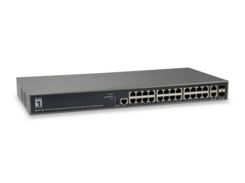 LevelOne GEP-2682 łącza sieciowe Zarządzany L3 Gigabit Ethernet (10/100/1000) Obsługa PoE LevelOne