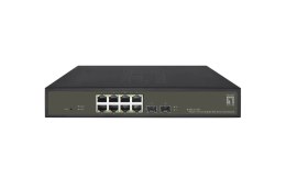 LevelOne GES-2110P łącza sieciowe Zarządzany L2 Gigabit Ethernet (10/100/1000) Obsługa PoE Czarny LevelOne