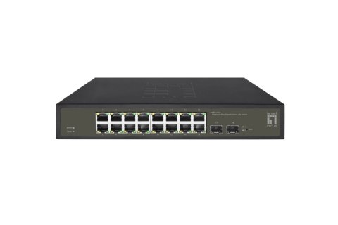 LevelOne GES-2118 łącza sieciowe Zarządzany L2 Gigabit Ethernet (10/100/1000) Czarny LevelOne