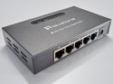 LevelOne GEU-0523 łącza sieciowe Nie zarządzany Gigabit Ethernet (10/100/1000) Czarny LevelOne