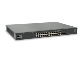 LevelOne GTL-2881 łącza sieciowe Zarządzany L3 Gigabit Ethernet (10/100/1000) Szary LevelOne