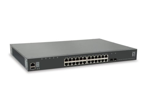 LevelOne GTL-2891 łącza sieciowe Zarządzany L3 Gigabit Ethernet (10/100/1000) Szary LevelOne