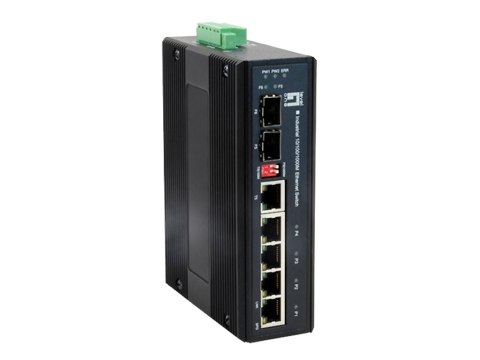 LevelOne IES-0600 łącza sieciowe Gigabit Ethernet (10/100/1000) Czarny LevelOne