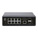 LevelOne IGP-1061 łącza sieciowe Zarządzany L2 Gigabit Ethernet (10/100/1000) Obsługa PoE Czarny LevelOne