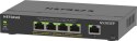 NETGEAR 5-Port Gigabit Ethernet PoE+ Plus Switch (GS305EP) Zarządzany L2/L3 Gigabit Ethernet (10/100/1000) Obsługa PoE Czarny NETGEAR