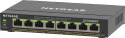 NETGEAR 8-Port Gigabit Ethernet High-Power PoE+ Plus Switch (GS308EPP) Zarządzany L2/L3 Gigabit Ethernet (10/100/1000) Obsługa P NETGEAR