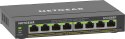 NETGEAR 8-Port Gigabit Ethernet PoE+ Plus Switch (GS308EP) Zarządzany L2/L3 Gigabit Ethernet (10/100/1000) Obsługa PoE Czarny NETGEAR