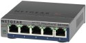 NETGEAR GS105E-200PES łącza sieciowe Zarządzany L2/L3 Gigabit Ethernet (10/100/1000) Szary NETGEAR