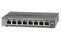 NETGEAR GS108E Zarządzany Gigabit Ethernet (10/100/1000) Czarny NETGEAR