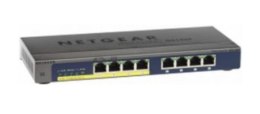 NETGEAR GS108PP Nie zarządzany Gigabit Ethernet (10/100/1000) Obsługa PoE Czarny NETGEAR