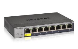 NETGEAR GS108Tv3 Zarządzany L2 Gigabit Ethernet (10/100/1000) Szary NETGEAR