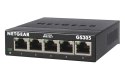 NETGEAR GS305 Nie zarządzany L2 Gigabit Ethernet (10/100/1000) Czarny NETGEAR