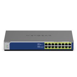 NETGEAR GS516PP Nie zarządzany Gigabit Ethernet (10/100/1000) Obsługa PoE Niebieski, Szary NETGEAR