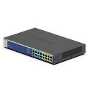 NETGEAR GS516UP Nie zarządzany Gigabit Ethernet (10/100/1000) Obsługa PoE Szary NETGEAR