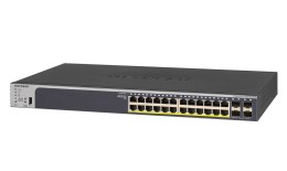 NETGEAR GS728TPP Zarządzany L2/L3/L4 Gigabit Ethernet (10/100/1000) Obsługa PoE 1U Czarny NETGEAR