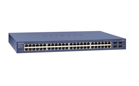 NETGEAR GS748T Zarządzany L2+ Gigabit Ethernet (10/100/1000) Niebieski NETGEAR