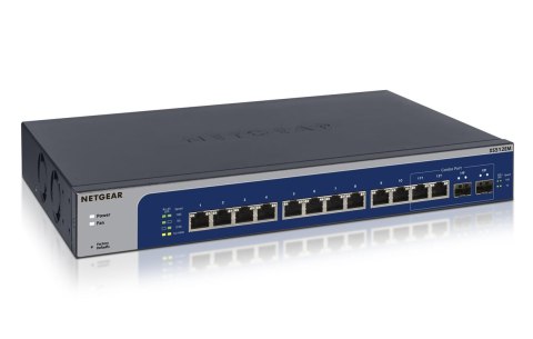 NETGEAR XS512EM Zarządzany L2 10G Ethernet (100/1000/10000) 1U Niebieski, Szary NETGEAR