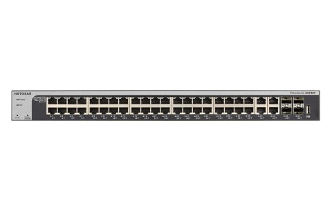 NETGEAR XS748T-100NES łącza sieciowe Zarządzany L2+/L3 10G Ethernet (100/1000/10000) Czarny NETGEAR