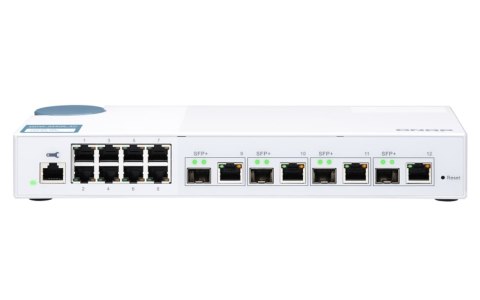 QNAP QSW-M408-4C łącza sieciowe Zarządzany L2 Gigabit Ethernet (10/100/1000) Biały QNAP