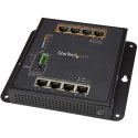 StarTech IES81GPOEW łącza sieciowe Zarządzany L2 Gigabit Ethernet (10/100/1000) Obsługa PoE Czarny StarTech.com