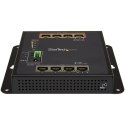 StarTech IES81GPOEW łącza sieciowe Zarządzany L2 Gigabit Ethernet (10/100/1000) Obsługa PoE Czarny StarTech.com