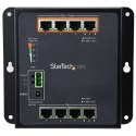 StarTech IES81GPOEW łącza sieciowe Zarządzany L2 Gigabit Ethernet (10/100/1000) Obsługa PoE Czarny StarTech.com